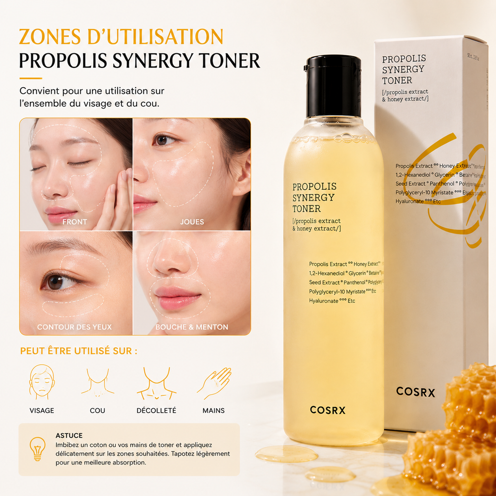 COSRX Propolis Synergy Toner – Toner Hydratant & Éclat 150ml