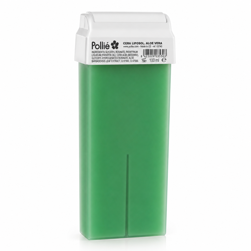Cartouche de Cire Dépilatoire Aloe Vera 100ml – Épilation Douce & Apaisante (Roll-On Professionnel)