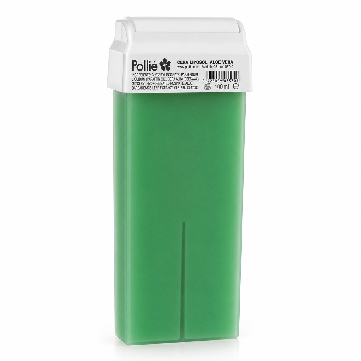 Cartouche de Cire Dépilatoire Aloe Vera 100ml – Épilation Douce & Apaisante (Roll-On Professionnel)