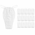 Lot de 50 Culottes String Jetables Blanches – Sous-Vêtements Spa & Soins Esthétiques