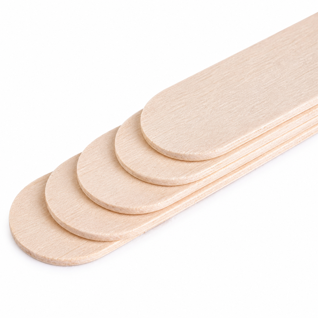 Spatules en Bois Jetables pour Épilation – 100 Pièces | Bâtonnets de Cire Professionnels