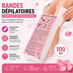 Bandes Dépilatoires Papier Non Tissé – Rouleau Professionnel Épilation Cire Corps & Visage