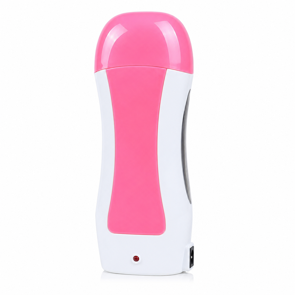 Chauffe Cartouche Cire Électrique 40W – Appareil Épilation Roll-On Professionnel 100ml (Rose)