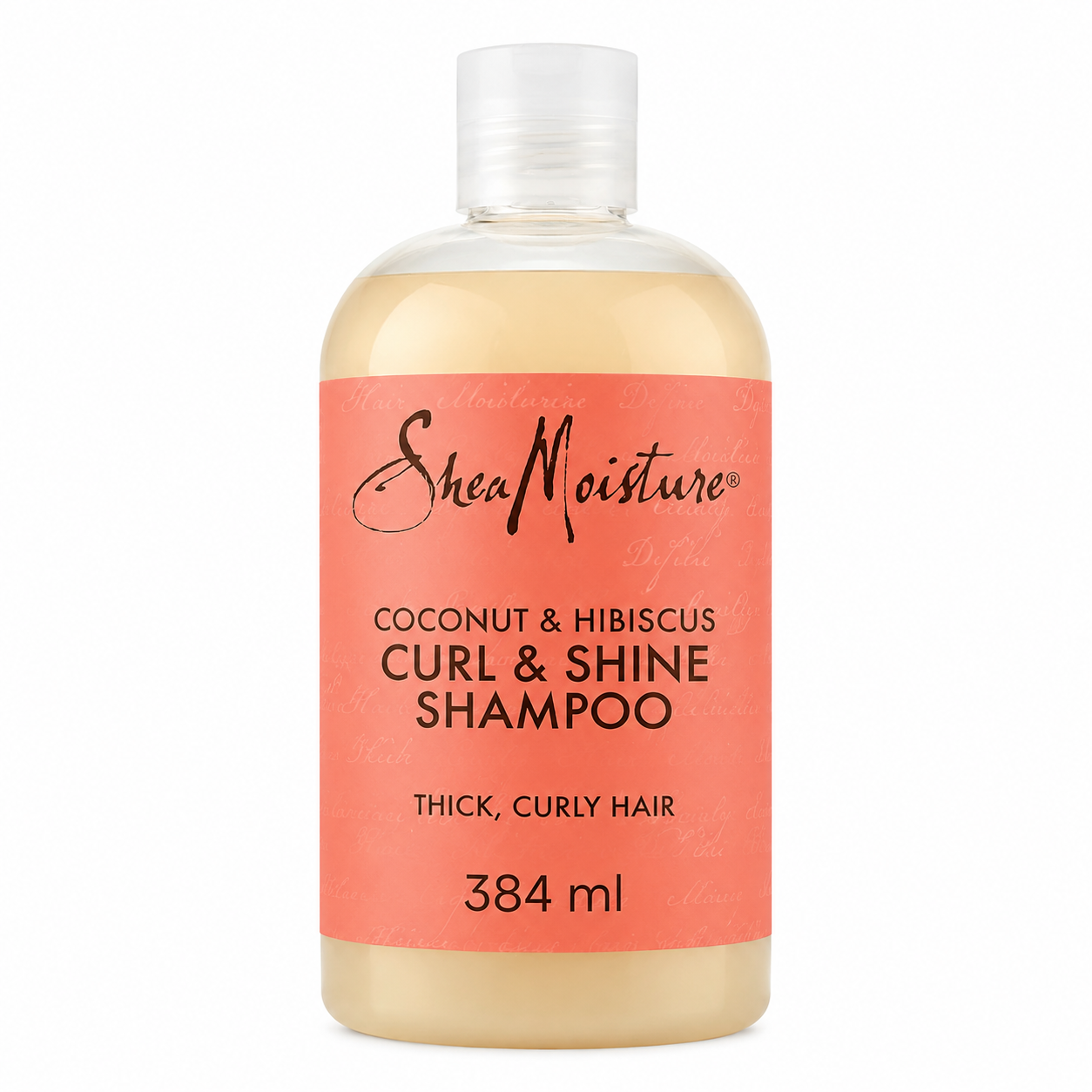 SheaMoisture Coconut & Hibiscus Curl & Shine Shampoo 384ml – Shampooing Boucles & Brillance Pour Cheveux Bouclés, Frisés & Crépus