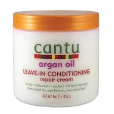 Cantu Argan Oil Leave-In Conditioning Repair Cream - Crème Réparatrice revitalisante sans rinçage  453 G