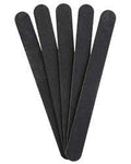 Lot de 5 - Limes à ongles noir droit 100-100