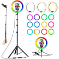 Ring light Arc en Ciel avec Trépied - Anneau Lumineux LED pour Vidéo Maquillage Youtube Tiktok Photo- 12 Pouces