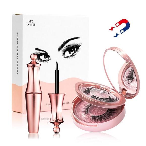 Kit Faux Cils Magnétiques Réutilisables 3D- 2 Paires