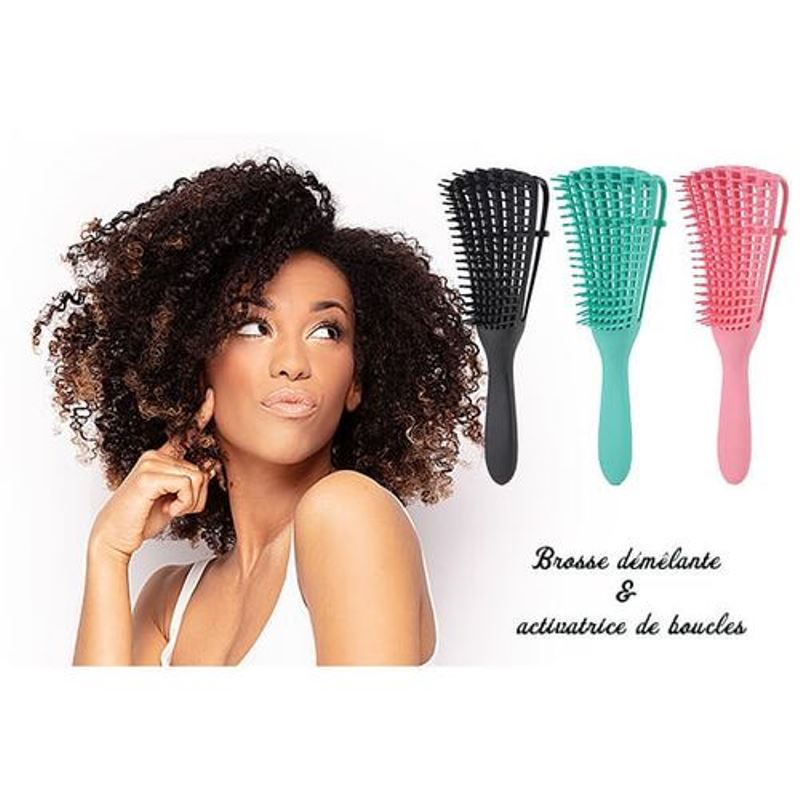 Brosse  Démêlante & Activatrice De Boucle Professionnelle