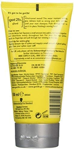 Schwarzkopf Got2B Glued Waterproof Styling Gel 150ml – Colle Capillaire Ultra Fixante Waterproof Pour Lace Wig & Baby Hair