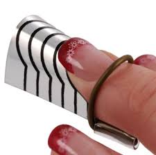 Lot de 5 Chablons forme réutilisable en téflon -Extension - Prothèse - Manucure Pose D'Ongles Uv