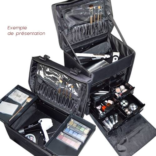 Valise Trolley - Maquillage Professionnel - Beauty Case Trolley - Multi Rangement